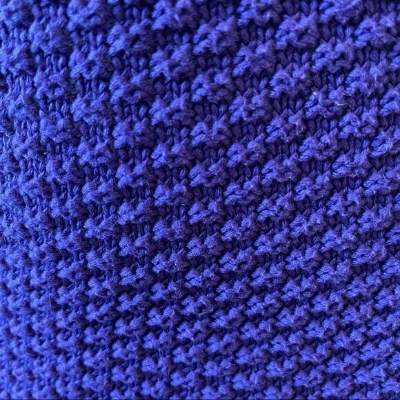 Purple V-Neck Knit Sweater - Picture 6 of 6